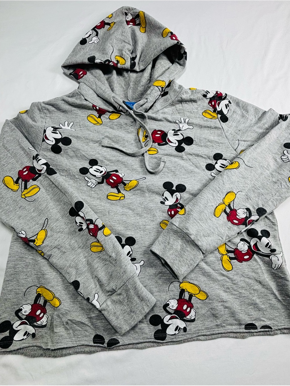 Disney Gray Mickey Mouse All-Over Print Hoodie W649